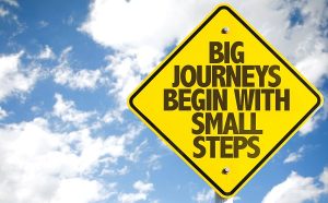 Small steps help us focus